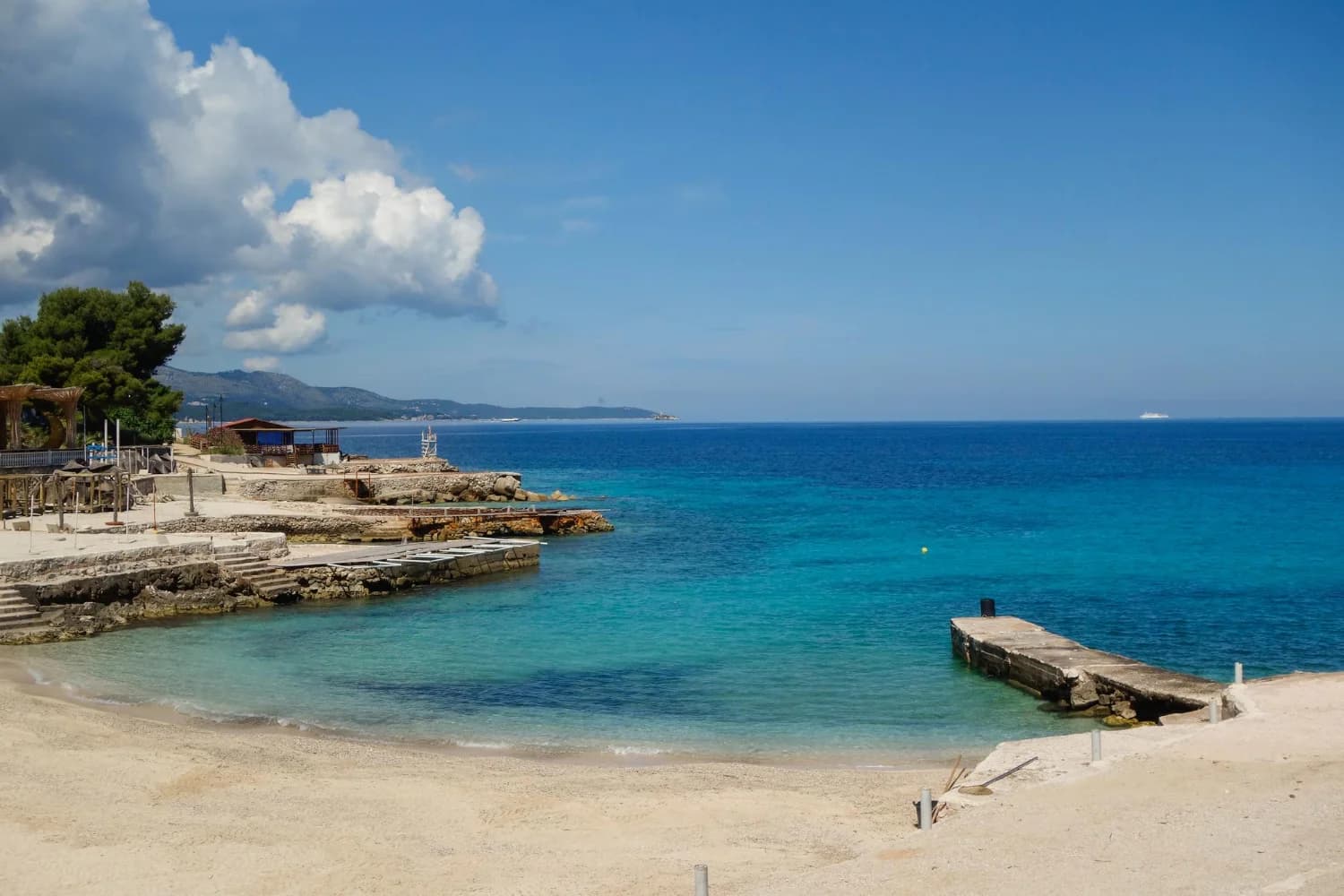 albán riviéra időjárás ksamil strand