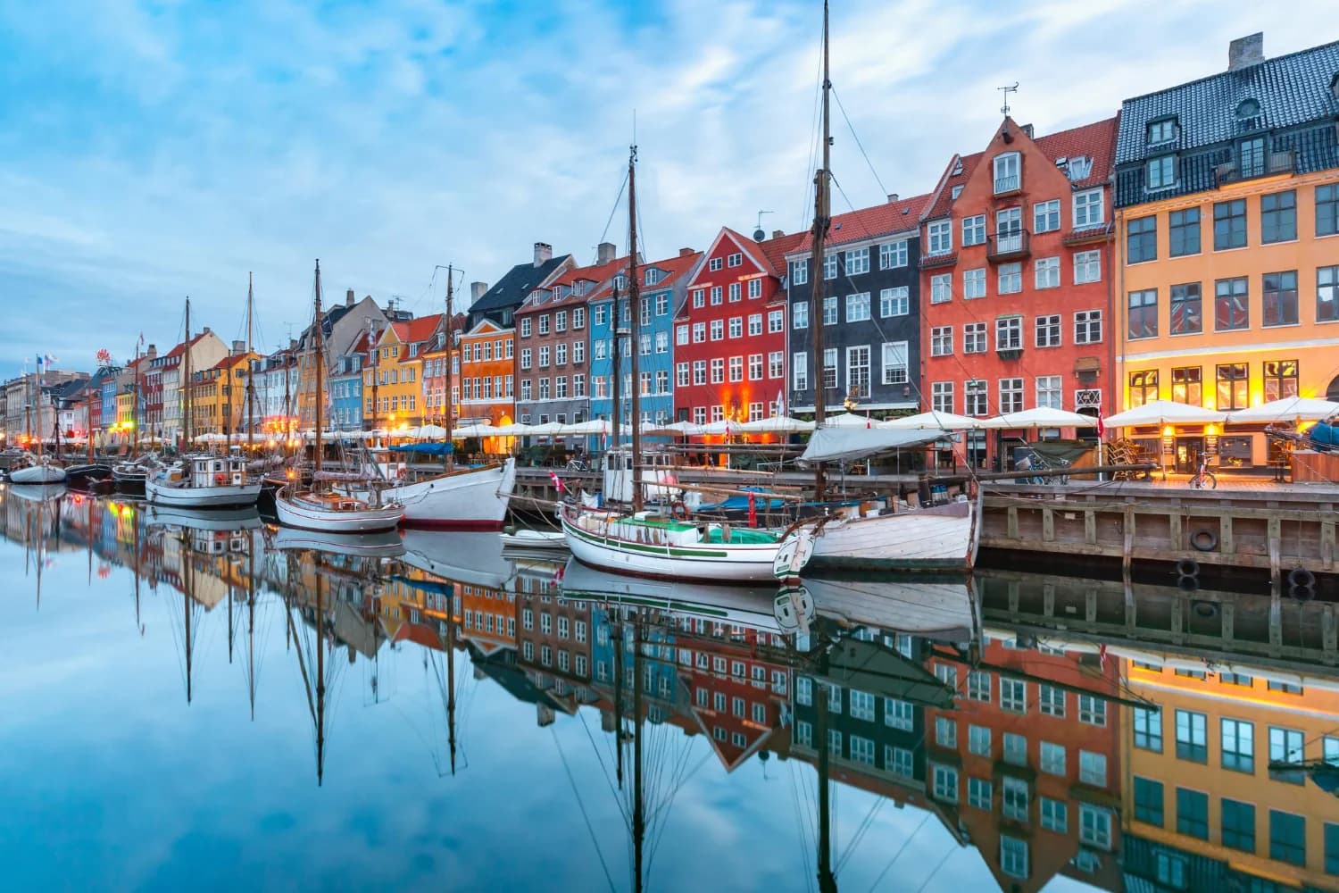 koppenhága nyhavn színes házak