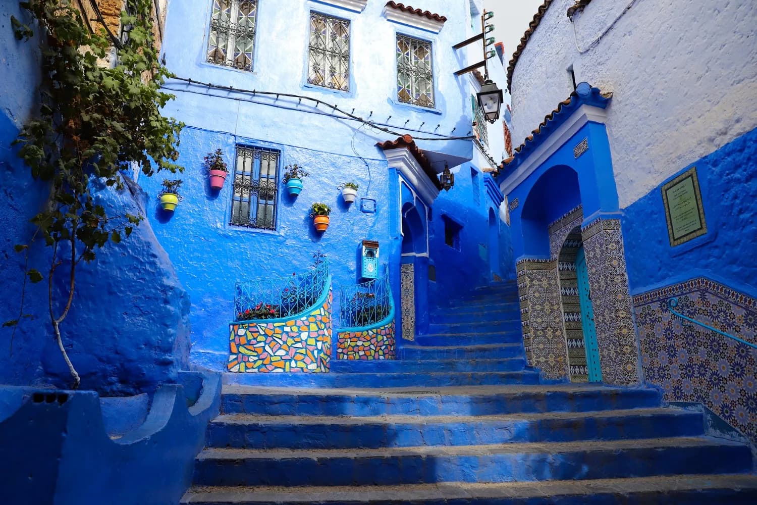 marokkó chefchaouen kék város