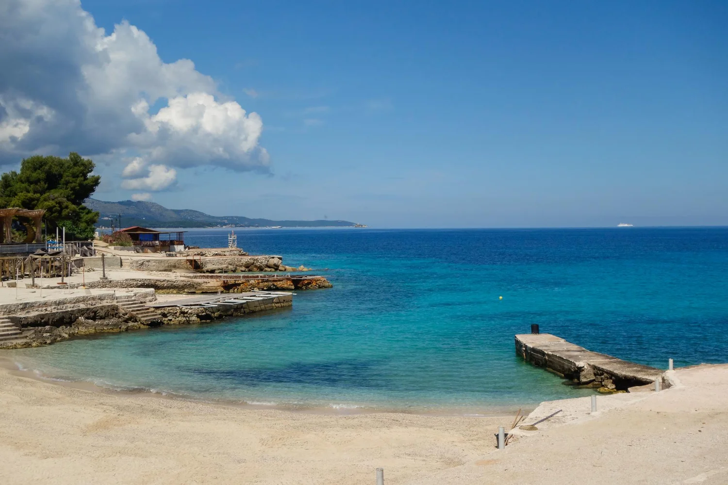 albán riviéra időjárás ksamil strand