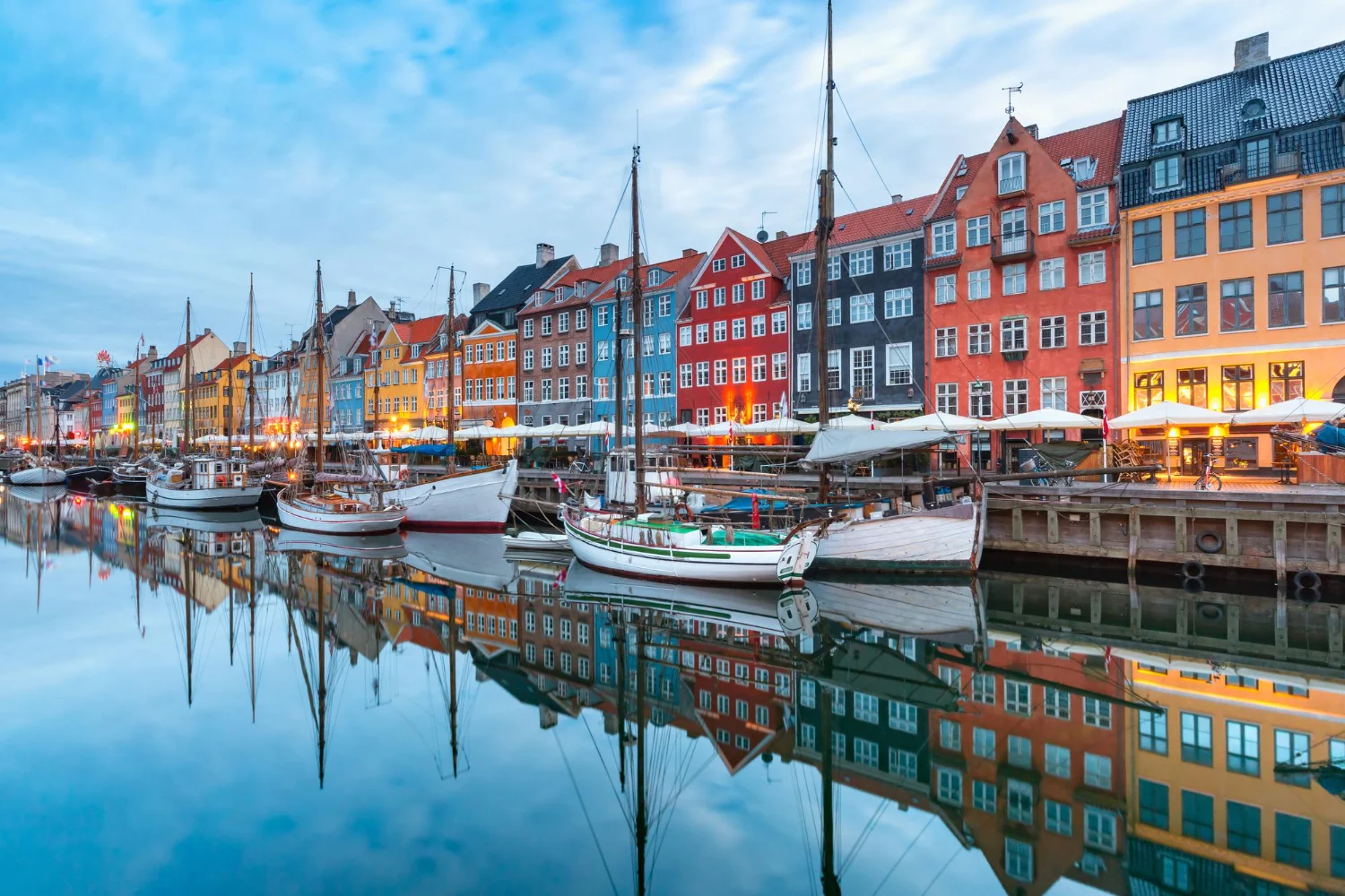 koppenhága nyhavn színes házak