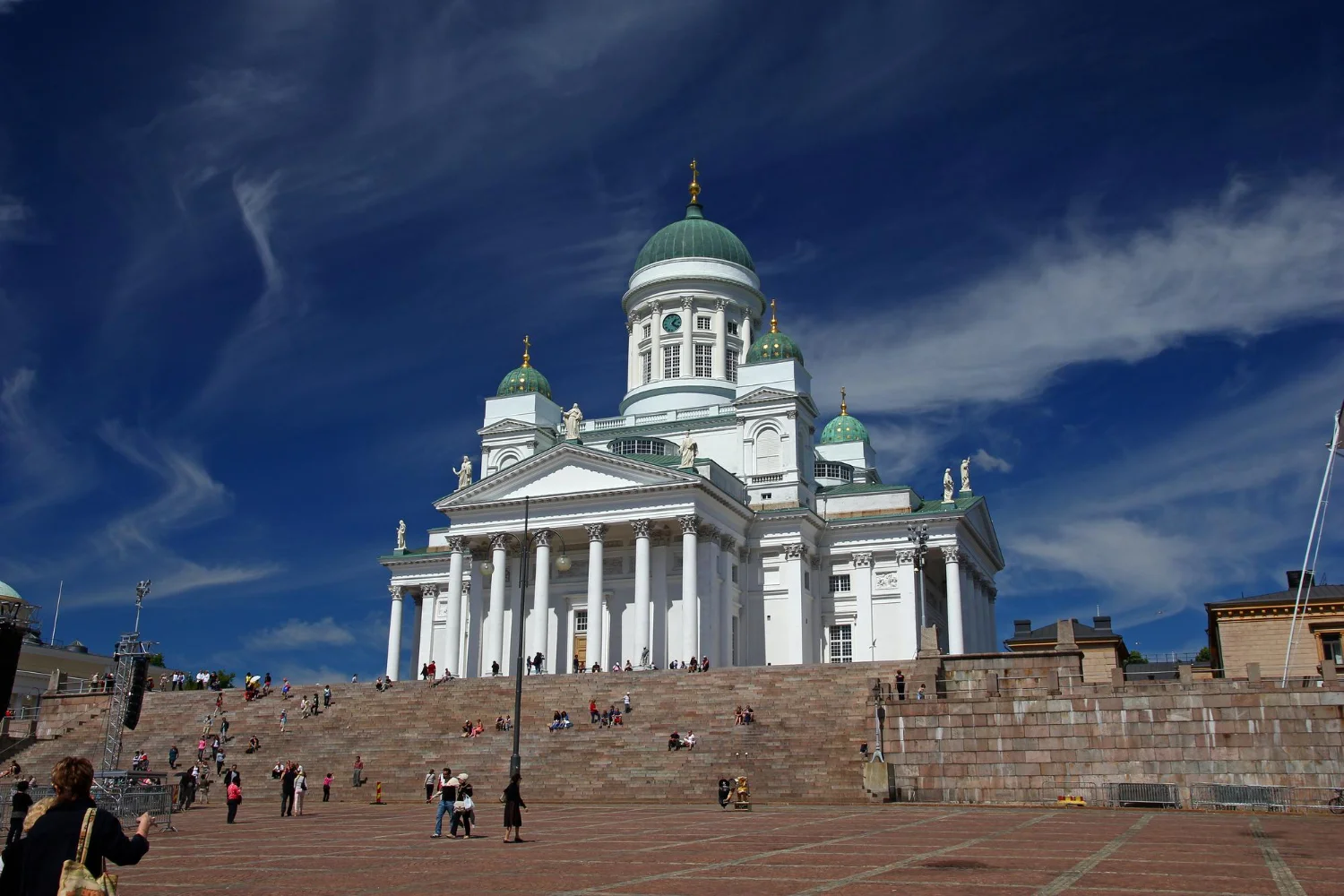 finnország időjárás helsinki a fehér katedrális a szenátusi téren