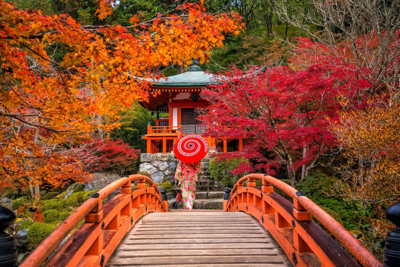 japán időjárás ősz kiotó templom pagoda